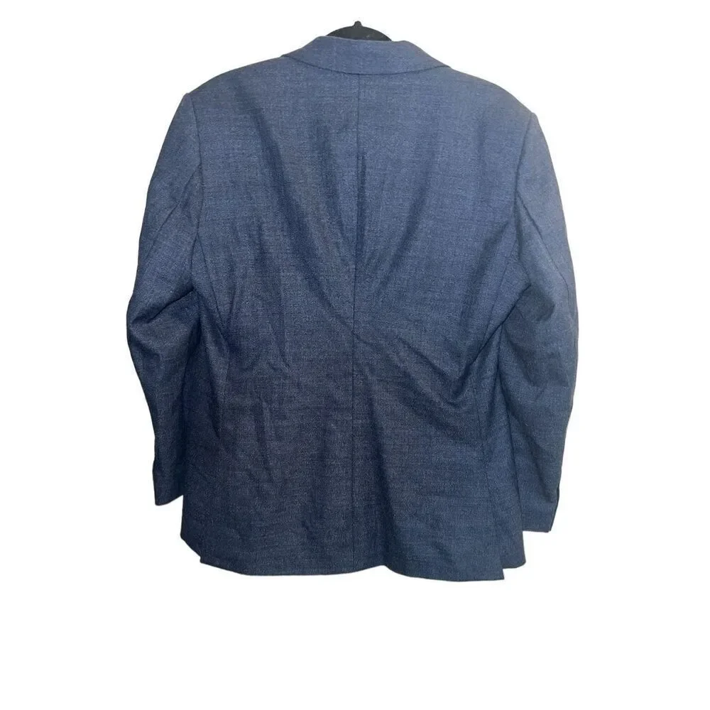 ✨K Kimmy Custom Tailor Navy & Brown Paisley Blazer✨